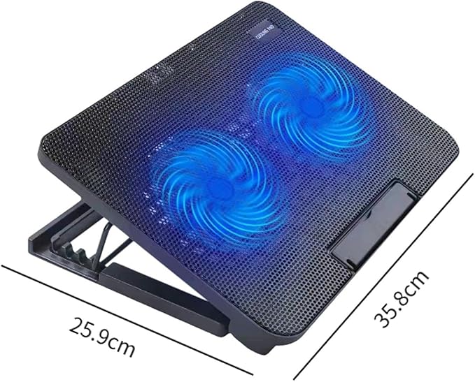 Laptop Cooling Pad with 2 Fans Accessory Lightweight Multifunctional for Home