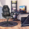 Upgrade Computer Video Game Chairs High Back Ergonomic Leather Racer Task Chair with Lumbar Support &amp Headrest PC Swivel Executive Rolling Office Desk Chair for Home Office Gaming Room