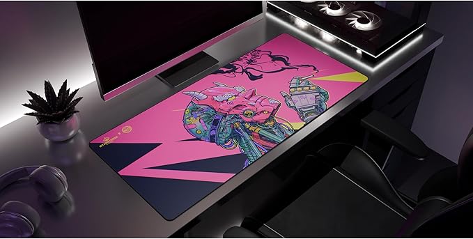 Breathing Evil Gaming Desk Mat – Large Extended Mouse &amp Keyboard Pad
