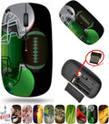 maizi Small Wireless Mouse for Personal Computer Laptop MacBook Small Wireless Mice Image ID: 35057432 American Football fie 2.4G Lightweight with USB Receiver Printed in USA Product