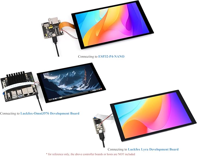 8inch DSI Touch Screen 10-Point Capacitive Touch Display 800x1280 IPS Panel Optical Bonding Toughened Glass Panel Compatible with Raspberry Pi 5/4B/3B+/3B/RK3506/RK3576/ESP32-P4