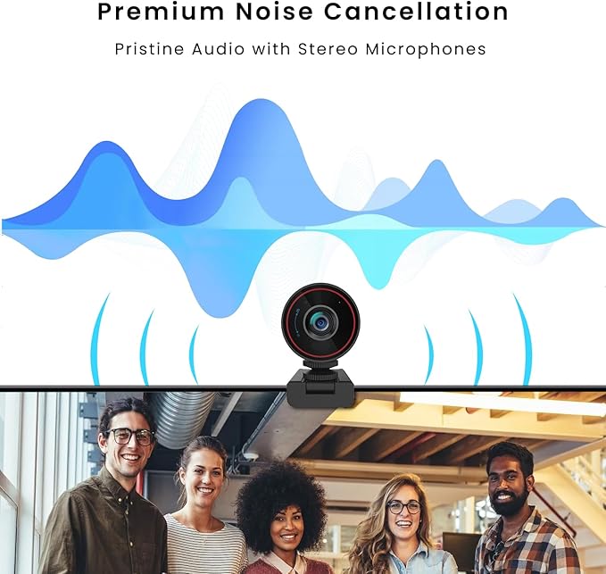 UltraCam L52 4K Webcam 1080P 60FPS 90° FOV AI Framing Remote Control Privacy Cover Noise-Canceling Mic
