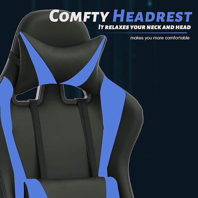 Cheap Gaming Chair PC Chair Ergonomic Office Chair Computer Chair Video Game Chairs for Kids Silla Gamer Chair with Headrest and Lumbar Support Massage Chair Gaming Chairs for Adults Comfy Chair