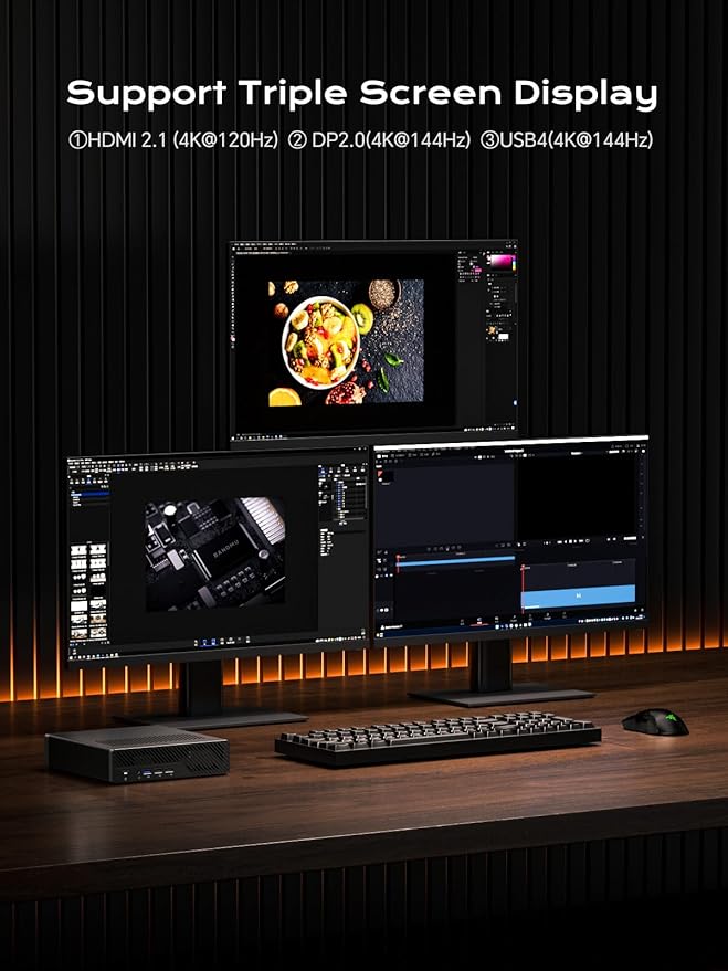 MINISFORUM MS-A1 Mini Workstation Mini Barebone Pc DDR5/4xM.2 NVMe SSD Dual 2.5G RJ45 Mini PCHDMI/DP/Type-C4xUSB PortsSupports AMD AM5 CPUWiFi 6E&ampBT5.2 Mini Computer(NO CPU/NO RAM/NO SSD/NO