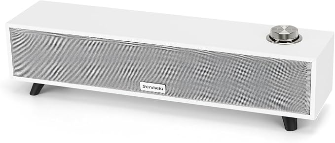 Computer Speakers 10W Computer Sound Bar USB Powered PC Speakers Bluetooth 5.0 and RCA Input pc Speakers for Desktop Laptops Phonograph Phones Tablets(K01)