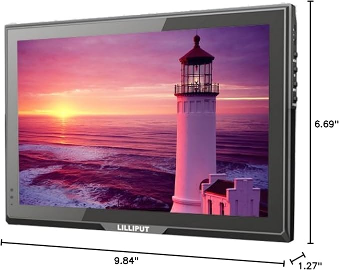 LILLIPUT 10.1 FA1014-NP/C 16:9 IPS 1280X800 LCD Monitor with HDMI DVI VGA and Composite Input