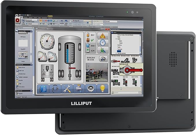 LILLIPUT Touch Screen Monitor 10.1 Inches 1500 Nits Brightness Sullivan TK1019 Black (TK1019/T+VESA with VESA Stand)