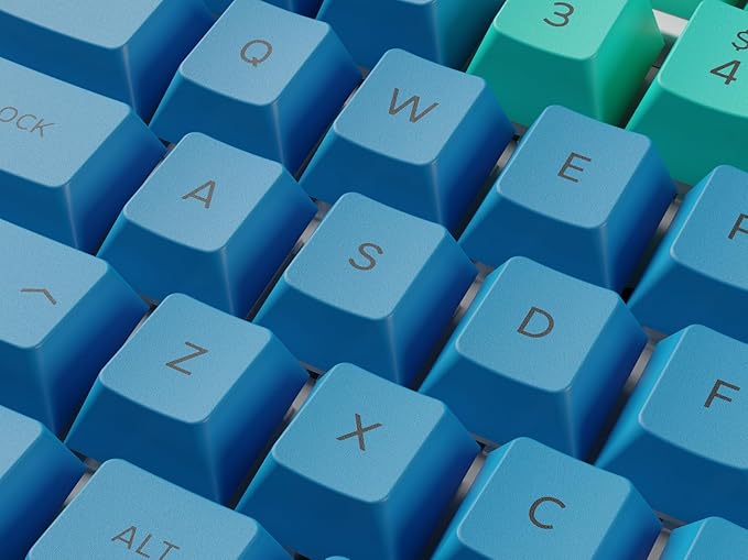 Glorious GPBT Dye Sublimated Keycaps (Pastel) - Thick PBT Plastic 114 Keycap Set for Full Size TKL Compact 75% Mechanical Keyboards