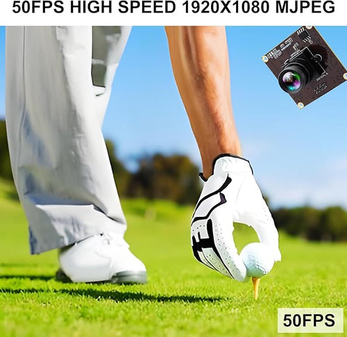 1080P USB3.0 High Speed 50fps USB Camera Module 0.01Lux Low Illumination Webcam with 53° No Distortion Lens Plug &amp Play for 3D Printer Industrial Inspection &amp Microscope