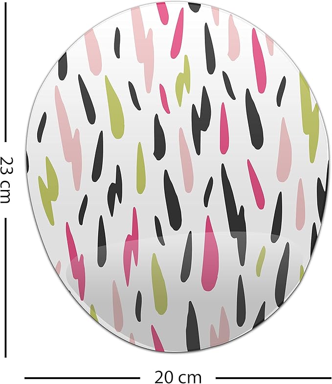 Ergonomic Mouse Pad with Wrist Rest Digital Printed Mouse Mat for Tendon Sheath Problems Non-Slip Base for Office and Home Size: 20 x 23 cm