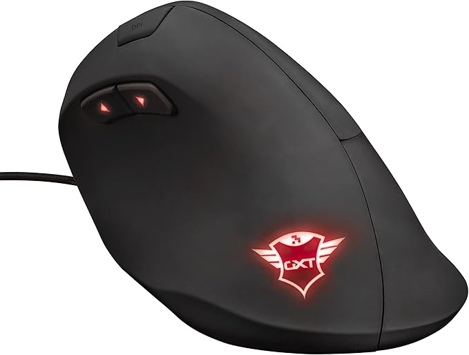 Trust Gaming GXT 144 Rexx Vertical Ergonomic Gaming Mouse 250-10000 DPI 6 Buttons Black