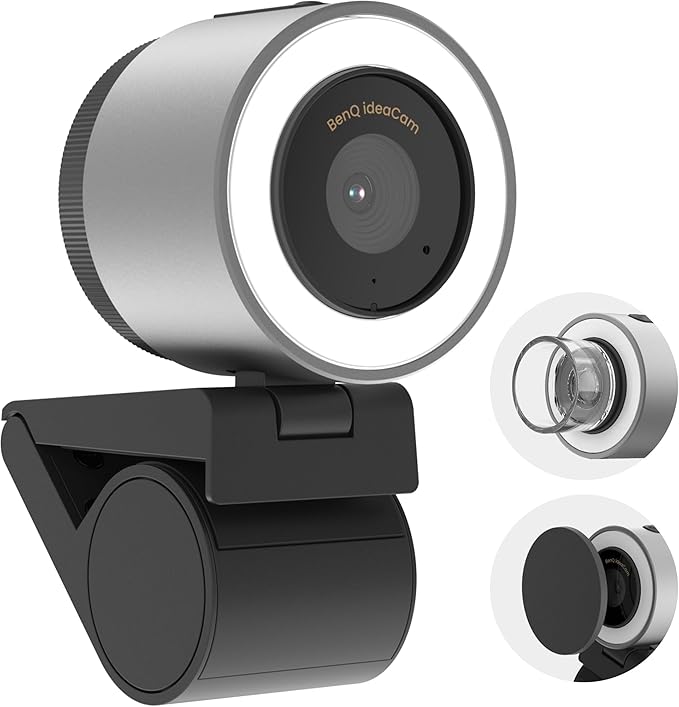 BenQ ideaCam S1 Plus: Live Demo Webcam with 15x Zoom Lens Marco Handheld Document Camera for Flexible Demonstration Remote Work and Product Inspection.