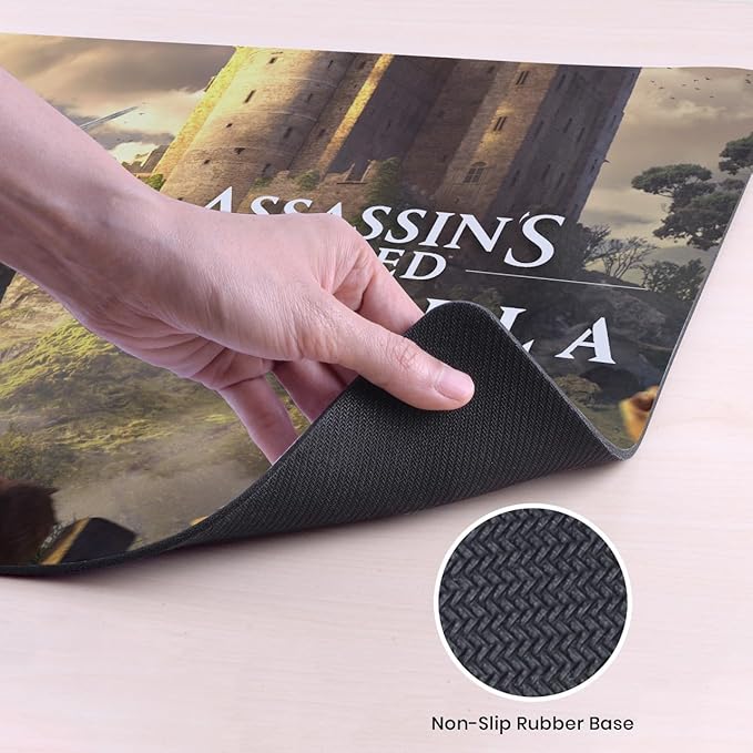 Head Case Designs Officially Licensed Assassin's Creed Female Eivor Raid Leader Valhalla Graphics 37.4 x 15.75 x 0.16 inches (900 x 400 mm) - XL Gaming Office Desk PC Keyboard Mouse Mat Pad
