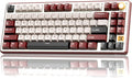 RK ROYAL KLUDGE X87 Gasket Mechanical Keyboard 75% Wireless Gaming Keyboard with Touchable X-Plate &amp Volume Knob Bluetooth/2.4GHz/Wired Hot Swappable RGB Backlit (Red Linear Cream Switch)