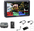 FEELWORLD S55E 5.5 inch DSLR Field Monitor 3D LUT Compact Full HD 1920x1152 IPS Video Assist Peaking Focus with 4K60Hz HDMI 8.4V DC Inputs/Outputs Includes F550 4400mAh BatteryTilt ArmSunshade