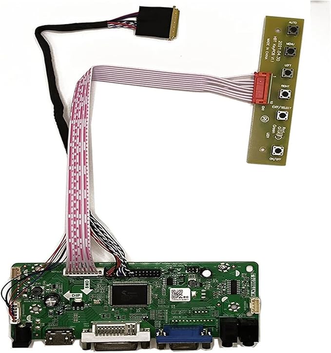 Control Board Monitor Kit Compatible For B156XW02 V3/V6 B156XW02 V2/V7 HDMI+DVI+VGA LCD LED Screen Controller Board Driver(B156XW02 V6)