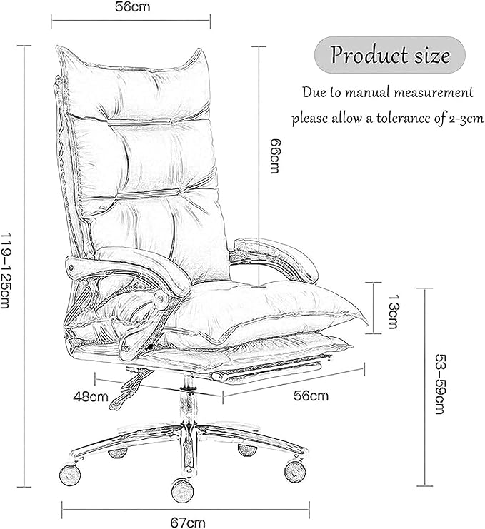 Office Home Boss Chair Office Comfortable Computer Chair Massage Back Female Anchor Seat Gaming Chair Gaming Chair (Color:Default)