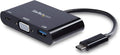 StarTech.com USB-C VGA Multiport Adapter - USB-A Port - with Power Delivery (USB PD) - USB C Adapter Converter - USB C Dongle