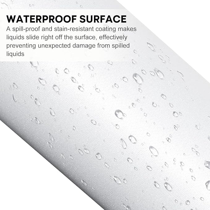 JIKIOU Large Cloud Mouse Pad Waterproof with Cloud Keyboard Wrist Pad and Cloud Mouse Wrist Pad Set Ergonomic Computer Desk Wrist Support Mousepad for Keyboard and Mouse White
