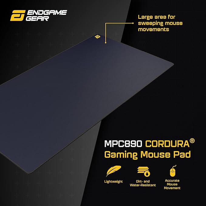 ENDGAME GEAR MPC 890 Cordura Gaming Mouse Pad Nonslip Desk Pad Size 35.04 x 17.72 Navy Blue