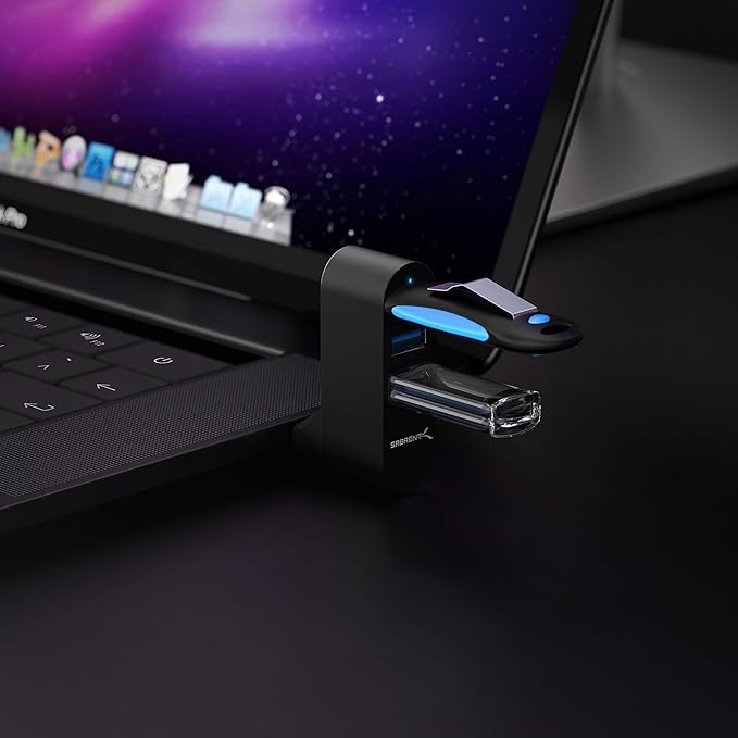 SABRENT 2.5-Inch SATA to USB 3.0 Tool-Free External Hard Drive Enclosure + Premium 3-Port Aluminum Mini USB 3.0 Hub