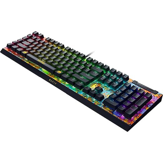 Razer BlackWidow V4 X Mechanical Gaming Keyboard: Green Switches Tactile &amp Clicky - 6 Macro Keys - Chroma RGB - Doubleshot ABS Keycaps - Sound Dampening &amp Stabilizers - Pokémon Edition