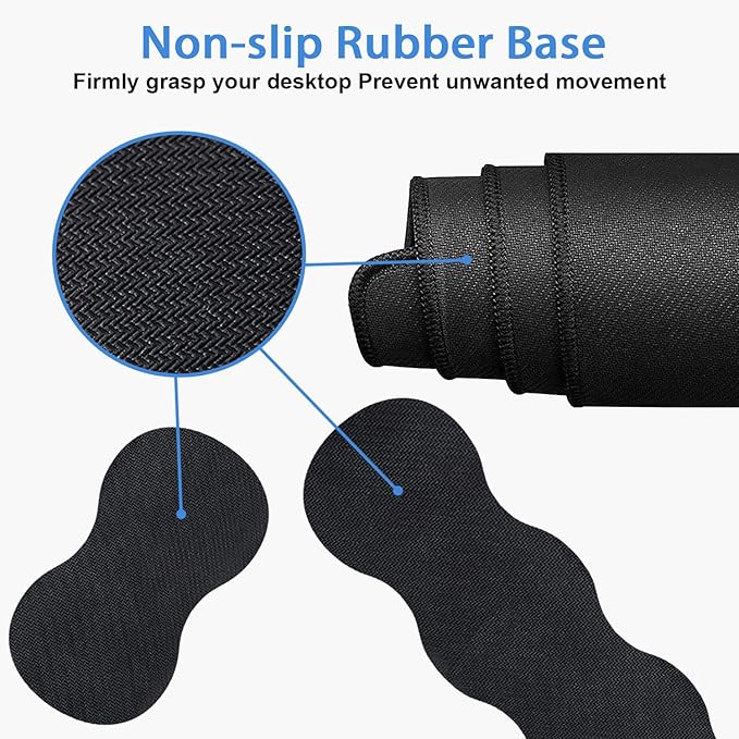 Ergonomic Keyboard Wrist Rest &amp Mouse Pad Wrist Rest Set 31.5x 11.8 Large XXL Gaming Desk Pad Memory Foam Non-Slip Desk Mat for Office &amp Home Floral Quote She Believed She Could So She Did