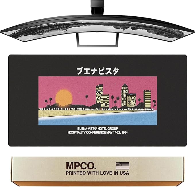 MPCO. Original Large Gaming Desk Mat – 36 x 17 Aeroglyde OZGMX Buenavista Full Desk Mouse Pad for Smooth Precision – Non-Slip Washable Extra-Large PC Mouse Pad for Gaming Sessions