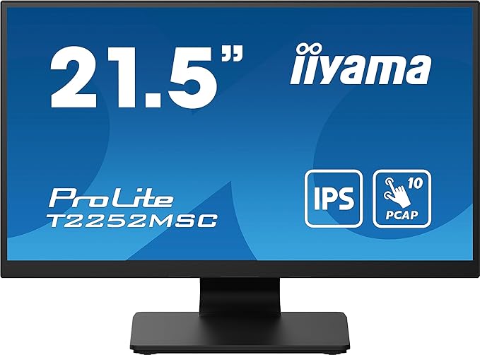 iiyama Prolite T2252MSC-B2 computer monitor 54.6 cm (21.5) 1920 x 1080 Pixels Full HD LCD Touch Display Black
