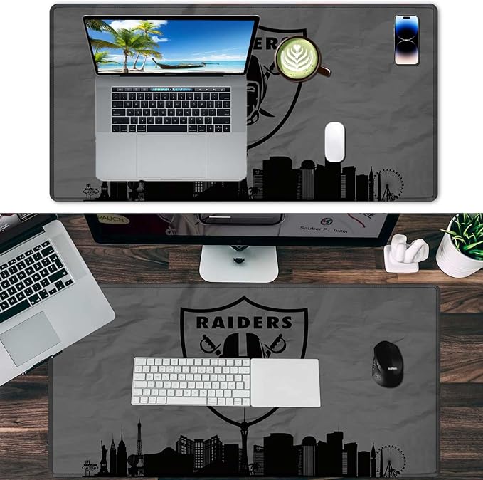 Large Mouse Pad Desk Mat for Home Office Gaming Mousepad Extended Desk pad - Computer Keyboard Mouse Mat with Non-Slip Base and Stitched Edge Office Desk Organizers and Accessories