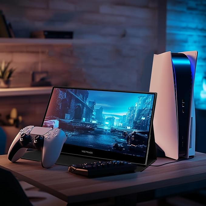 Victrack 4K Touchscreen Portable Monitor 13.3 Ultra UHD Designed for Handheld Gaming pc Style as ASUS Rog Ally Lenovo Legion go 100% RGB IPS Computer Gaming Display HDR Monitor Cover