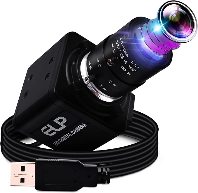 260fps Variable Focus Camera Optical Zoom Webcam2mp FHD 1080P Varifocal Web Cam Manual Zoom Lens WebcameraRaspberry Pi Mac Vari-Focus USB Web CameraClose-up Monitoring Varifocal Cameras