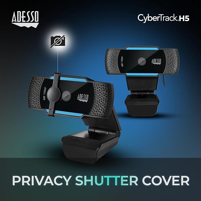 Adesso 20pc Multipack CyberTrack H5-TAA Webcam 1080p Full HD Built-in Microphone TAA Compliant - Made in Taiwan for Government Education and Military.