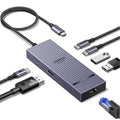 UGREEN Revodok Pro 7 in 1 USB-C Hub to DisplayPort 4K 60Hz 100W Power Delivery 10Gbps USB-A and USB-C 3.2 for MacBook Pro/Air iPad Pro Thinkpad Rog Ally and More.