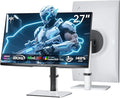 KTC Mini LED Monitor 27 Inch | Gaming Monitor | 2K@180Hz QHD (2560x1440P) | VESA Display HDR1400 | 1ms | FreeSync/G-Sync | 148% sRGB HDMIx2 DPx1 Vertical and Wall Mounting Support White(Renewed)