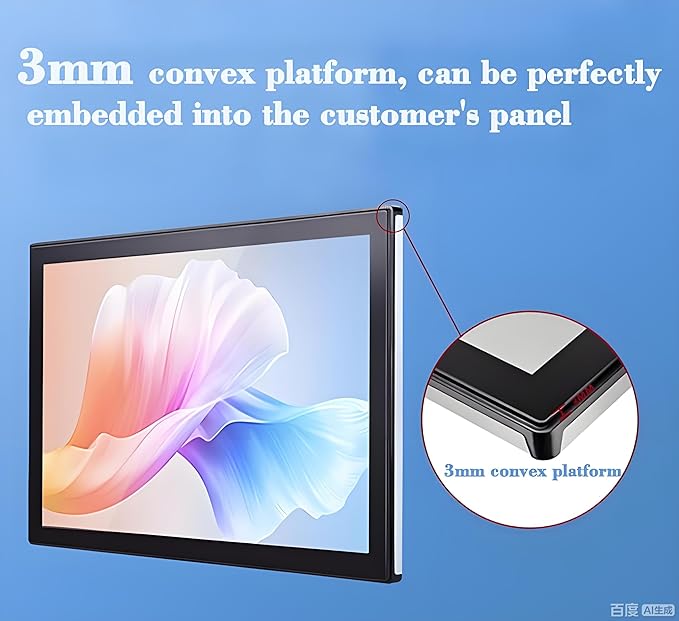 19 Inch Open Frame Capacitive Touchscreen Monitor 1280x1024 Resolution 5:4 Aspect Ratio WaterproofVESA+Panel Mount for Kiosk Automation POSVendingHMI and Digital Signage 7x24h Work