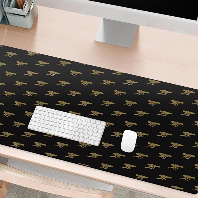 Head Case Designs Officially Licensed Arsenal FC Gunners Crest Logo &amp Patterns 37.4 x 15.75 x 0.16 inches (900 x 400 mm) - XL Gaming Office Desk PC Keyboard Mouse Mat Pad