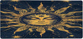 Ethnic Gold Sun Large Mouse Pad Gaming Mousepad Desk Mat for Desktop Computer Keyboard Waterproof Mouse Mat Desk Pad with Non-Slip Base for Game School Office Home 35.4 x 15.7
