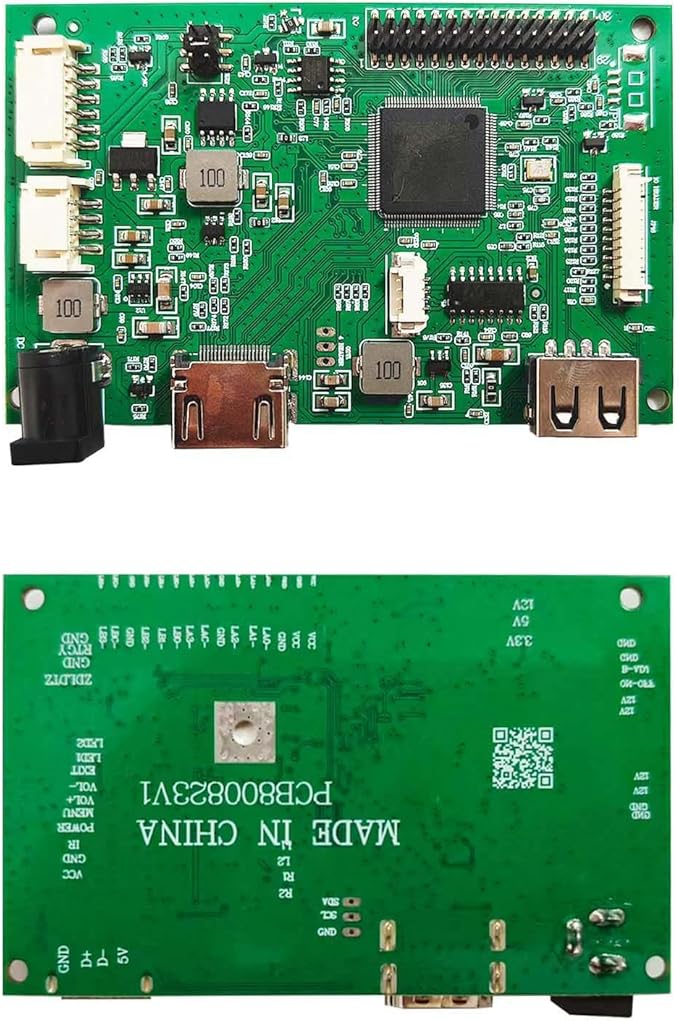 VSDISPLAY H/D USB LCD Controller Board for 21.5Inch 23.8Inch 1920x1080 30 Pin LVDS LCD Screen T215HVN01.0 M215HW03 V1 V2 M215HGE-L23 M215HTN01.1 LM238WF5-SSA1 LM238WF1-SLE3Support Image 180° Rotate