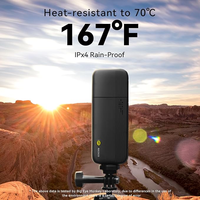 Outdoor Wireless 4K Live Streaming Camera StreamCam for Live Streaming HDR 180° Rotating Lens 240 Mins Battery IPx4 Raining-Proof Dual-Mic Stereo 167℉ Heat-Resistant 1/4Thread Adapter