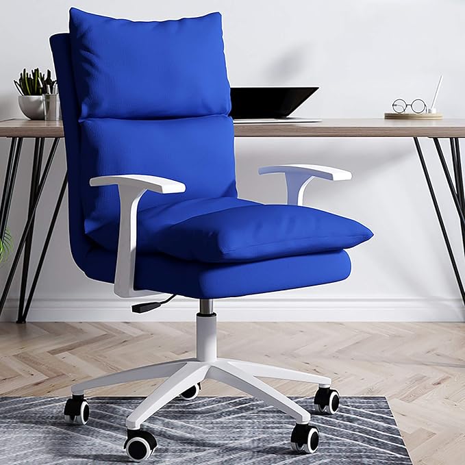 Office Chair Gaming Chair Computer Chair Upholstered Office ChairModern Swivel Chair Fabric Conference Chair High Back Gaming Chair for Home ExecutiveErgonomic Computer Chair Fabric Desk C