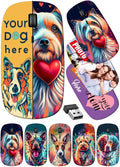 maizi Custom Wireless Mouse USB for Chromebook Laptop PC Notebook Mice 10761672 French Bulldogs 2 yea Lightweight 2.4G with Receiver Printed in USA