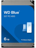 Western Digital 6TB WD Blue PC Internal Hard Drive HDD - 5400 RPM SATA 6 Gb/s 256 MB Cache 3.5 - WD60EZAX