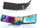 Ygretyrjh Laptop Screen Extender 14 Triple Portable Monitor for Laptop 1080P FHD IPS Screen Extender Monitors for 13-17 Travel Monitor for Mac/Windows/Chrome Built-in Speakers