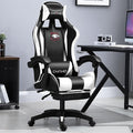Adjustable Gaming Chair with Footrest Home Computer Chair Lift Armrest Swivel Chair Ergonomic Armchair Office Chair Comfortable Sedentary 165° Large Angle Reclining Lunch Break Lounge Chair