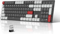 MageGee Wireless Mechanical Keyboard Moon104 RGB Backlight Triple Mode 2.4GHz/BT/USB-C Wired Office Keyboard for Computer/Desktop/PC/Laptop/Surface/Smart TV and Windows 10/8/ 7