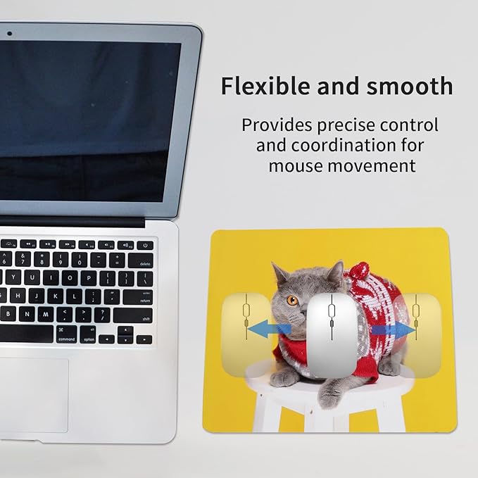 100 PCS White Mouse Pad for Heat Transfer Bulk Mousepad for Heat Press Printing Crafts Custom Photos Non Slip Bottom 24x20x0.2CM