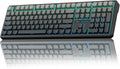 AULA F108 Wireless Mechanical Keyboard Full Size Gaming Keyboard with Number Pad Side Printed PBT Keycaps Pre-lubed Switches RGB Backlit Hot Swappable Creamy Sounding Computer Keyboards 108 keys