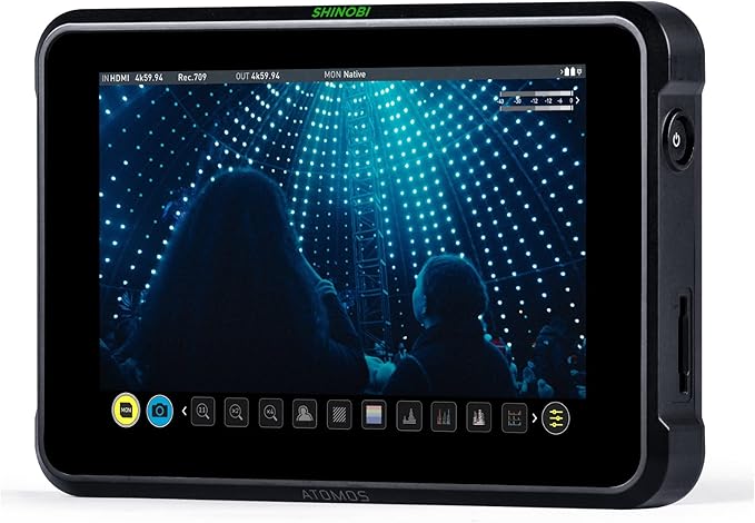 Atomos Shinobi 7-Inch 4K HDMI HDR Photo and Video Monitor Bundle with Power Kit (2 Items)