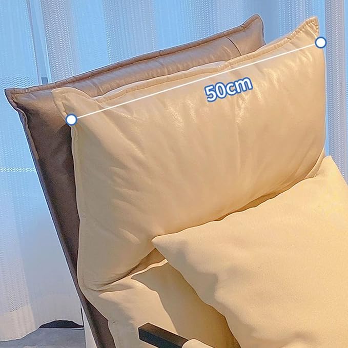 Accent Chair with Lumbar Support Super-Soft Adjustable Floor Relaxing Gaming Recliner Chair for Living Room Makeup Room Bedroom Home Office Kitchen